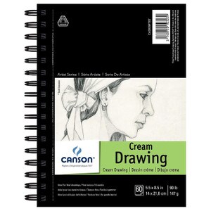 Canson Cream Drawing 5.5X8.5 Wire bound Pad